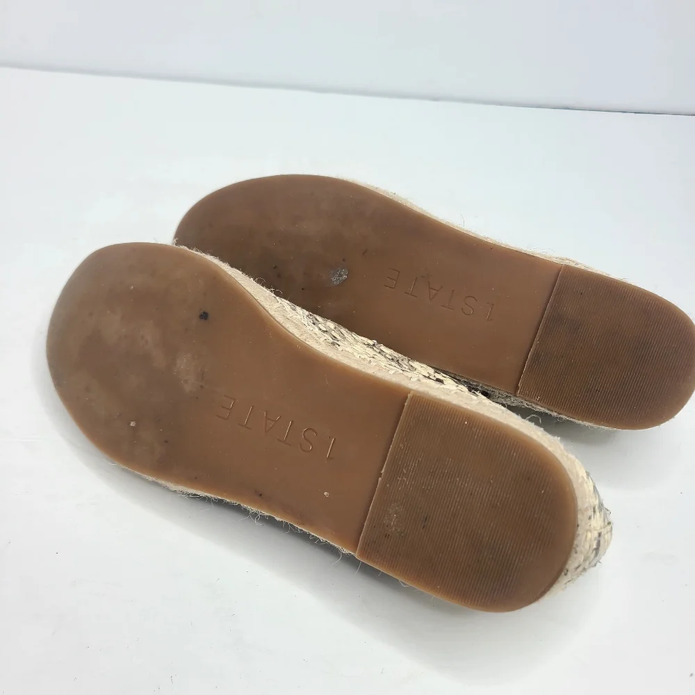 1. State‎ Dela Roccia Snake Embossed D'Orsay Leather Espadrille Size 6.5